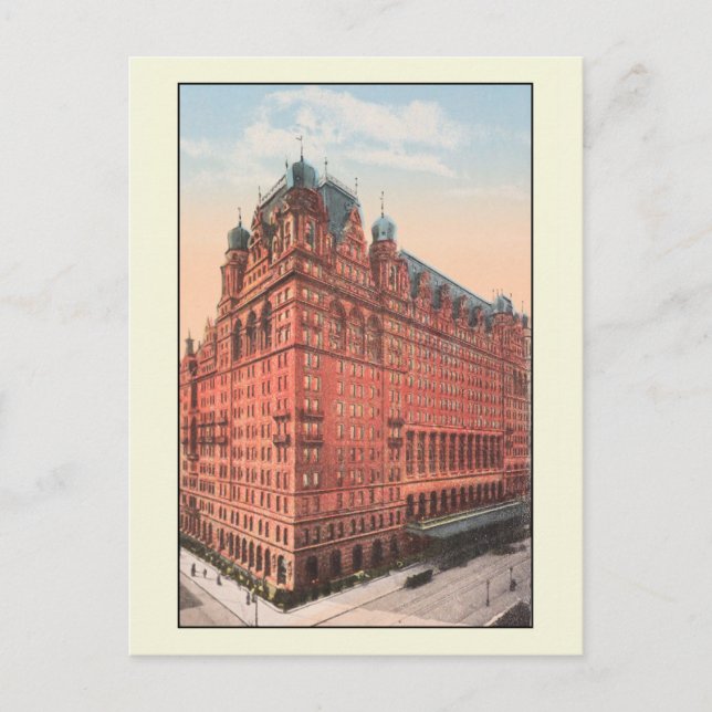 Cartão Postal cerca de 1915 Hotel Waldorf Astoria (Frente)