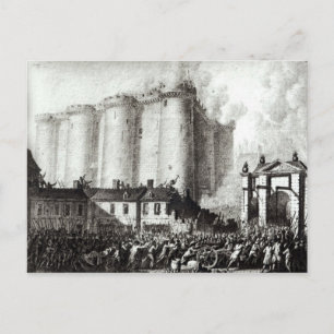 Cartão Postal Cerco da Bastilha, 14 de julho de 1789