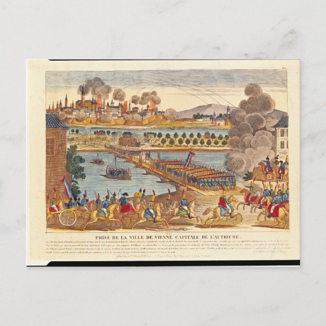 Cartão Postal Cerco de Viena, 10 de maio de 1809 (Frente)