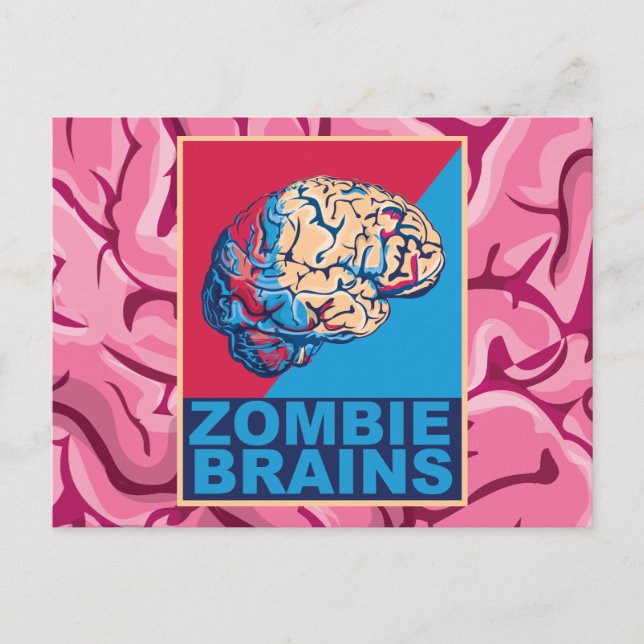 Cartão Postal Cérebro de Zumbi (Frente)