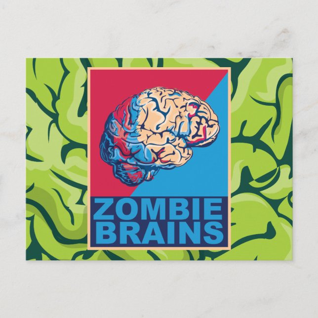 Cartão Postal Cérebros de Zumbi (Frente)