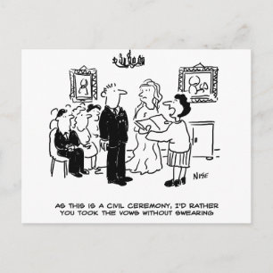 Cartão Postal Cerimônia de Casamento Civil numa Secretaria