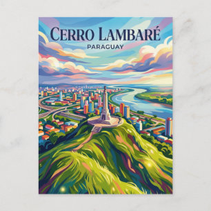 Cartão Postal Cerro Lambaré Paraguai
