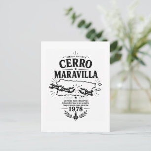 Cartão Postal Cerro Maravilla 1978 Porto Rico Memória Histórica