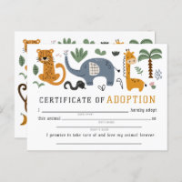 Certificado de Adoção de Animal Dois Garotos da Se