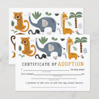Certificado de Adoção de Animal Dois Garotos Safar