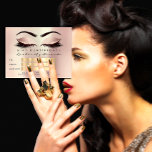 Cartão Postal Certificado de Presente Cosmetólogo Lash Pink<br><div class="desc">estratégia de marca de beleza do design florenceK</div>