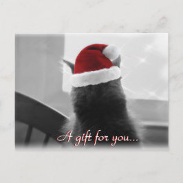 Cartão Postal Certificado de presente de Natal Adorável