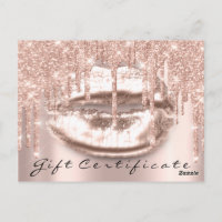 Certificado de Presente Lashes Beijo Lábios Makeup