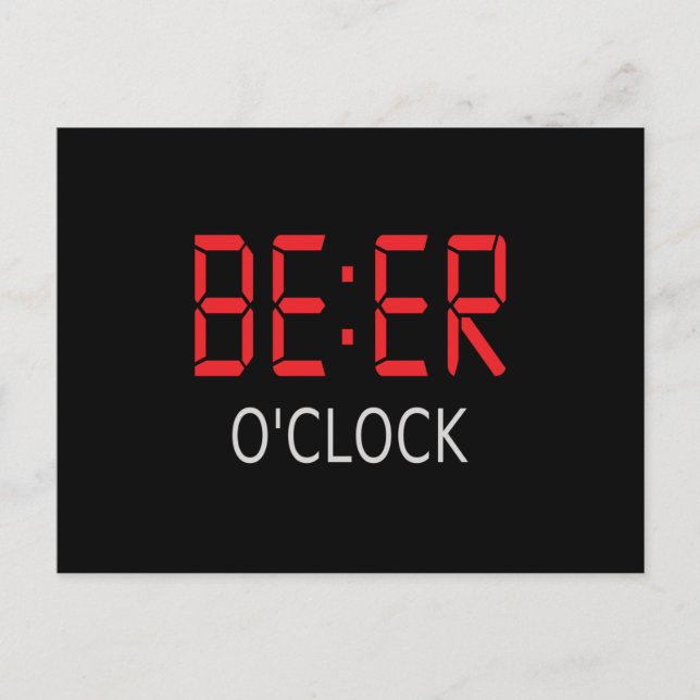 Cartão Postal Cerveja à hora (Frente)