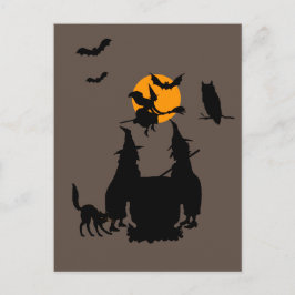 Cartão Postal Cerveja de Cozinha para a melhor festa de Hallowee