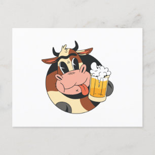 Cartão Postal Cerveja de vaca