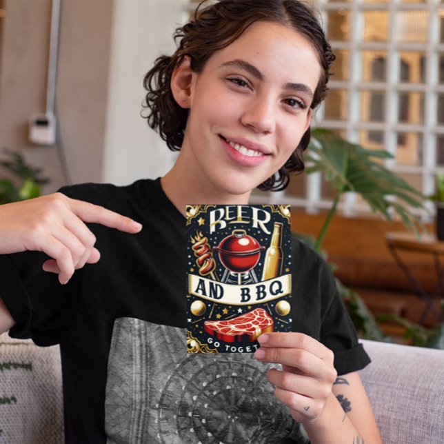 Cartão Postal Cerveja E CHURRASCO Juntos (Criador carregado)