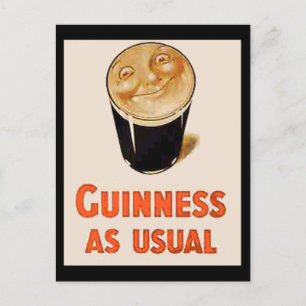 Cartão Postal Cerveja Preta Irlandesa