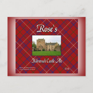 Cartão Postal Cerveja Rose's Kilravock Castle Ale