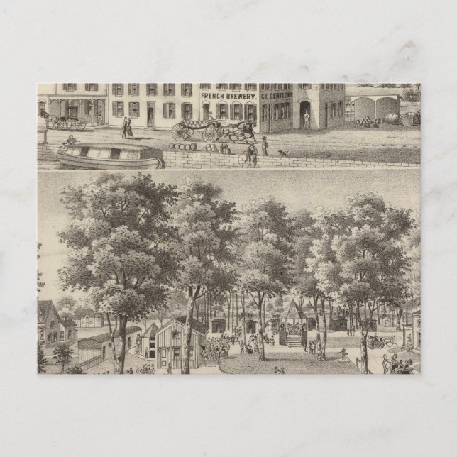 Cartão Postal Cervejaria e cervejaria de CL Centlivre (Frente)