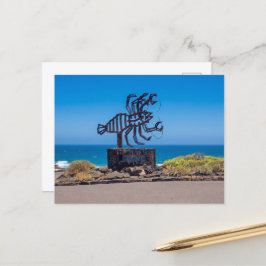 Cartão Postal César Manrique Lobster Sculpture, Jameos del Agua