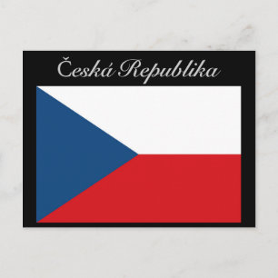 Cartão Postal Česká republika vlajka