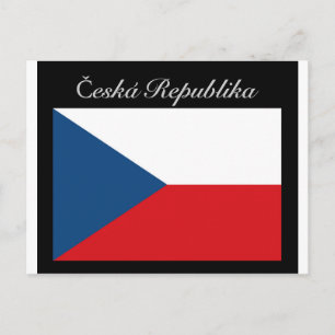Cartão Postal Česká republika vlajka