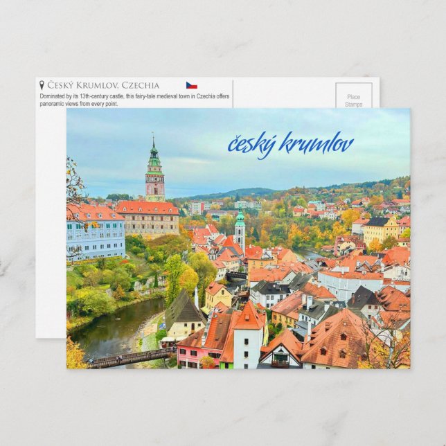 Cartão Postal Český Krumlov, Czechia Cartão-postal (Frente/Verso)