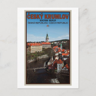 Cartão Postal Cesky Krumlov - Rio Vltava