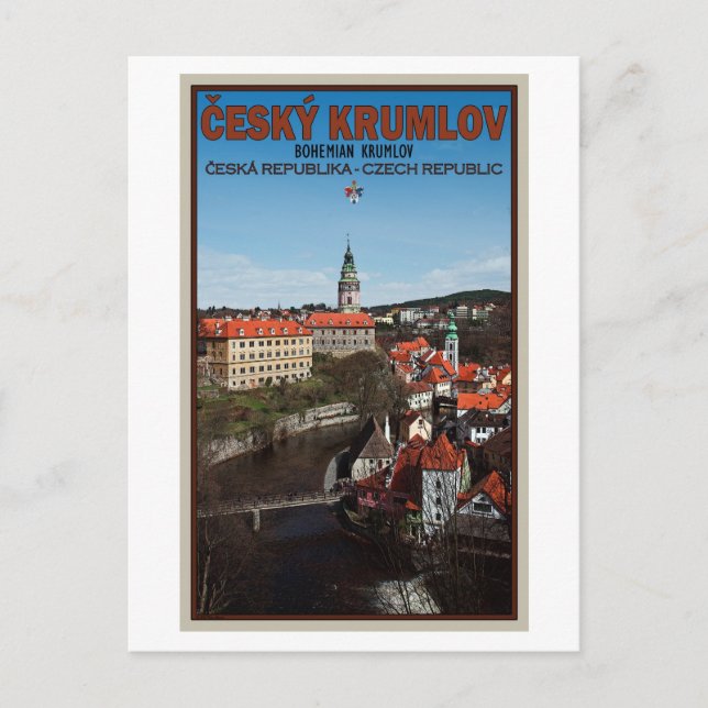 Cartão Postal Cesky Krumlov - Rio Vltava (Frente)