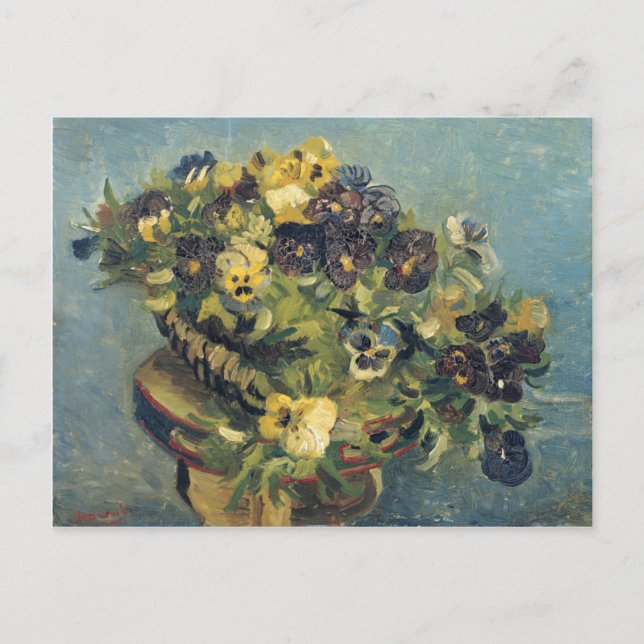 Cartão Postal Cesta de Panteras, Vincent Van Gogh (Frente)