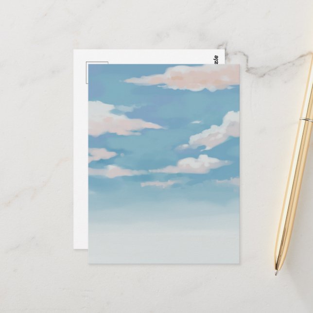 Cartão Postal Céu azul (Frente/Verso In Situ)