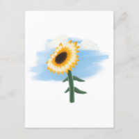 Céu Azul Céu Azul e Arte Amarela do Girassol