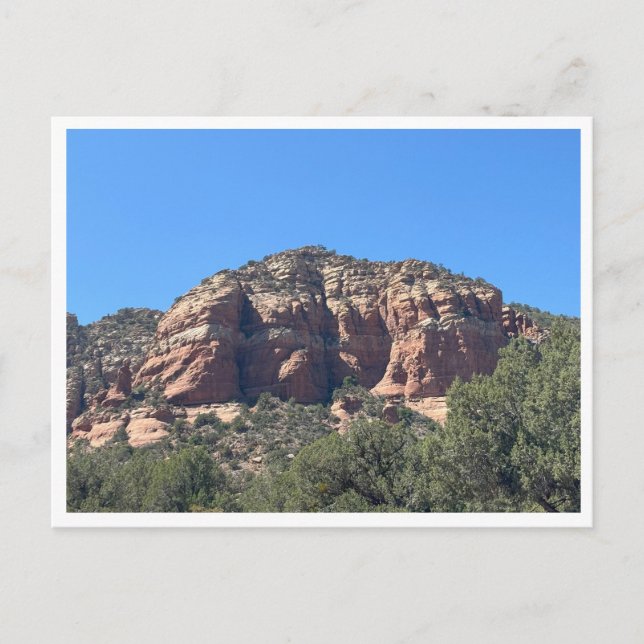 Cartão Postal céu azul limpo (Frente)