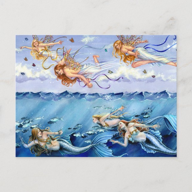 Cartão Postal Céu Brilhante das Águas Escuras (Frente)