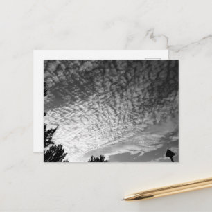 Cartão Postal Céu de Cavala: Preto e Branco