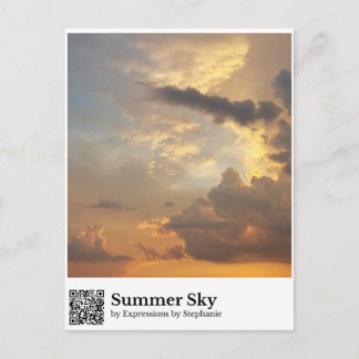 Cartão Postal Céu de Verão