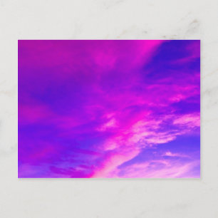 Cartão Postal Céu de Verão Roxo