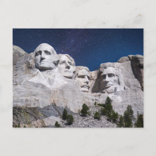 Cartão Postal Céu em Timelapse do Monte Rushmore