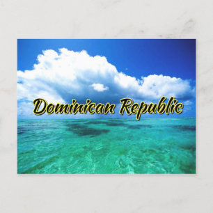 Cartão Postal Céu marinho da República Dominicana