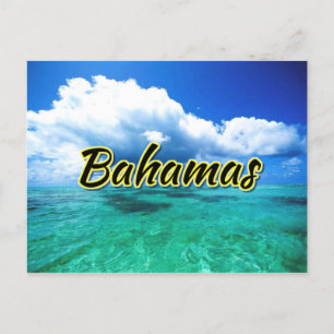 Cartão Postal Céu marinho das Bahamas