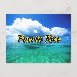 Cartão Postal Céu marinho de Porto Rico