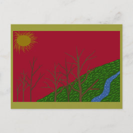 Cartão Postal Céu Vermelho