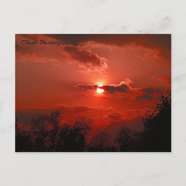 Cartão Postal Céu Vermelho (Frente)