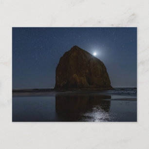 Cartão Postal Céus Acima de Haystack Rock Cannon Beach, Oregon