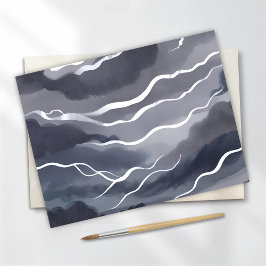 Cartão Postal Céus Tempestuosos | Aquarela Escura
