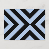 Cevrons Azul-Claro e Preto