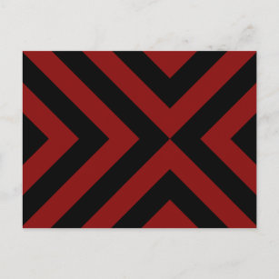 Cartão Postal Cevrons Vermelho e Negro
