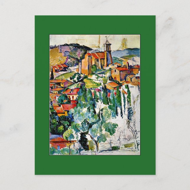 Cartão Postal Cezanne - A Aldeia de Gardanne (Frente)
