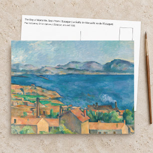 Cartão Postal Cezanne - Baía de Marselha, Vista de L'Estaque