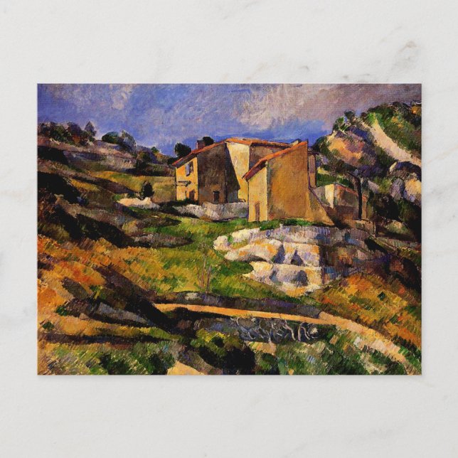 Cartão Postal Cezanne - Casas em Provença (Frente)