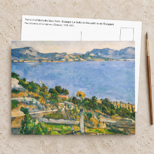 Cartão Postal Cezanne - Golfo de Marselha visto de L'Estaque