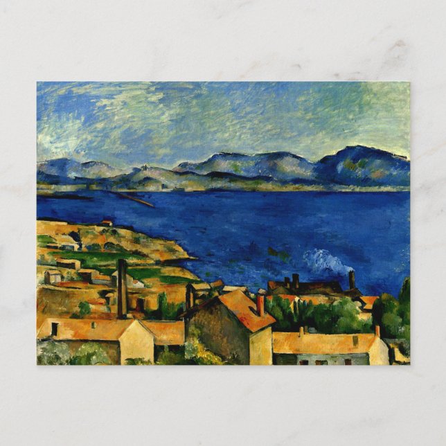 Cartão Postal Cezanne - Golfo de Marselha visto de L'Estaque (Frente)