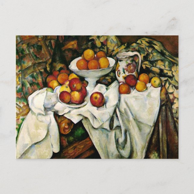 Cartão Postal Cezanne - Maçãs e Laranjas (Frente)